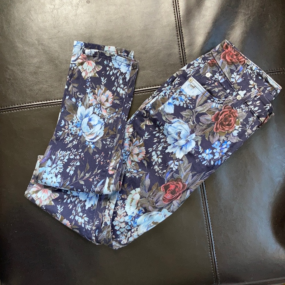 Floral jeans by 7 for All Mankind
